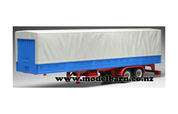 1/43 Semi Trailer with Canvas Cover (blue & grey)