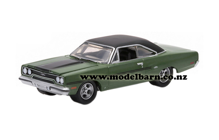 1/64 Plymouth GTX (1970, green & black)