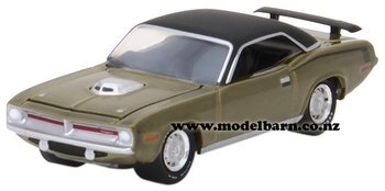 1/64 Plymouth Hemi Cuda (1970, metallic gold & black)-plymouth-Model Barn