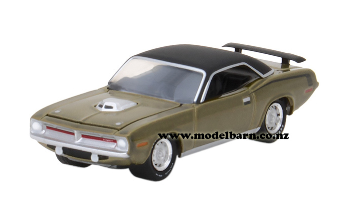 1/64 Plymouth Hemi Cuda (1970, metallic gold & black)