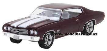 1/64 Chev Chevelle SS (1970, black cherry & white)-chevrolet-and-gmc-Model Barn