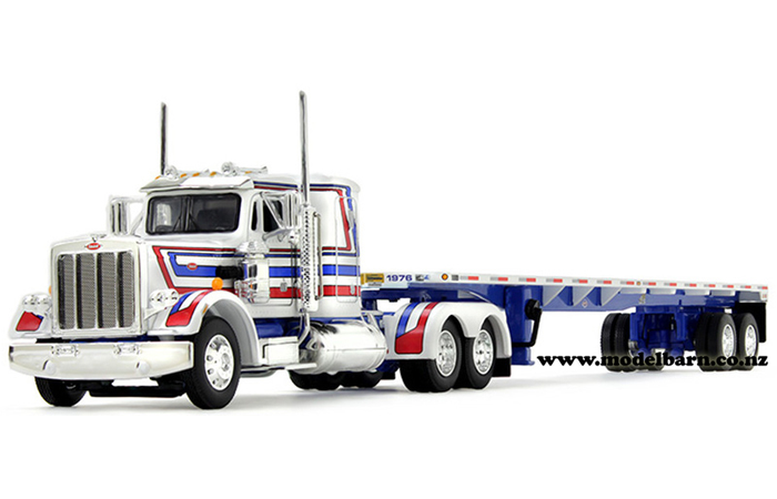 1/64 Peterbilt 359 & Semi Flat Top Trailer "Bicentenial"
