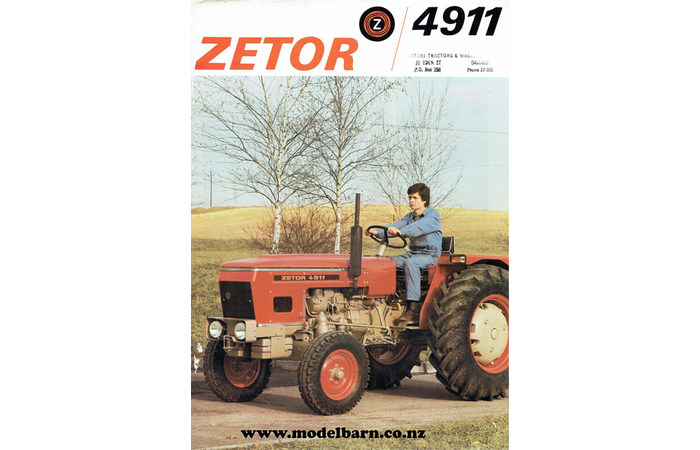 Zetor 4911 Tractor Sales Brochure