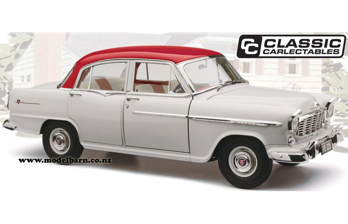 1/18 Holden FE Special Sedan (Gypsy Red over Castle Grey)