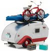 1/24 Tear Drop Camping Trailer (1947, grey & red) & Accessories