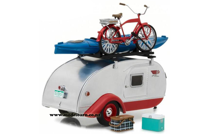 Miniature Greenlight – Caravane Tear Drop Trailer – Échelle 1/24 – Divers