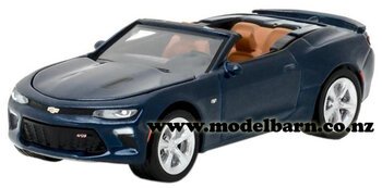 1/64 Chev Camaro SS Convertible (2016, blue)-chevrolet-and-gmc-Model Barn