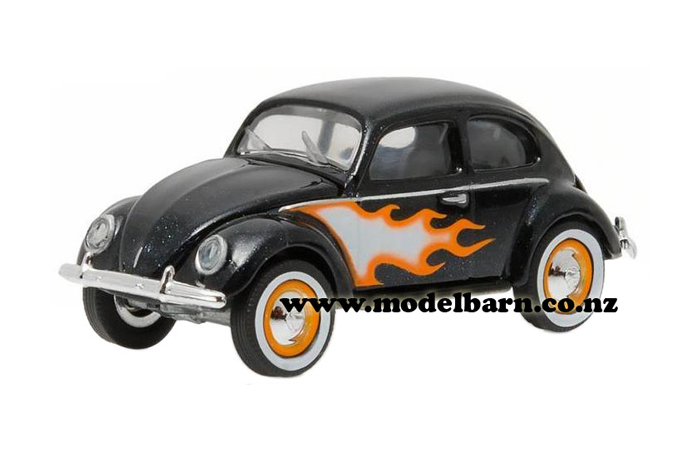 1/64 VW Beetle (1949, black with flames)