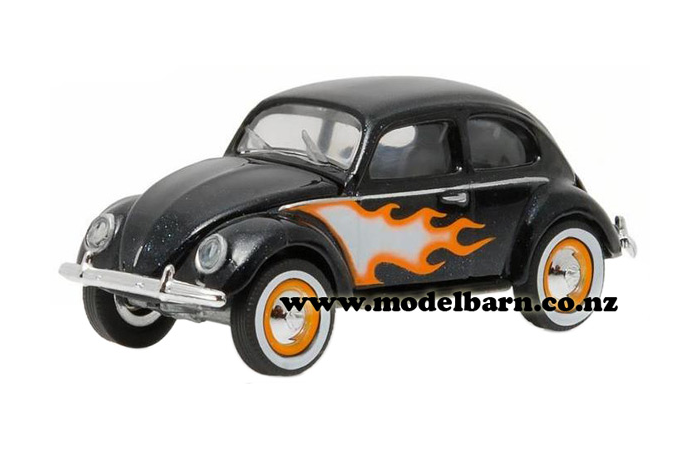 1/64 VW Beetle (1949, black with flames)