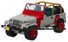 1/64 Jeep Wranger YJ (1993, grey & red)