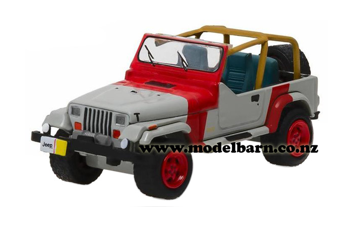 1/64 Jeep Wranger YJ (1993, grey & red)