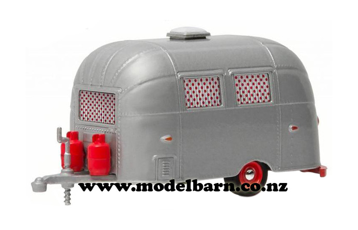 1/64 Airstream 16' Bambi Caravan (grey & red)