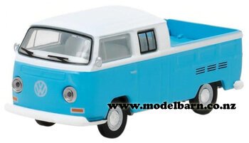 1/64 VW Kombi Double Cab Pick-Up (1968, blue & white)-volkswagen-Model Barn