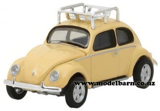 1/64 VW Beetle with Roof Rack (1948, lemon)-volkswagen-Model Barn