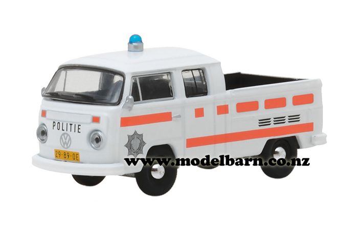 1/64 VW Kombi Double Cab Pick-Up (1977, white) "Politie"