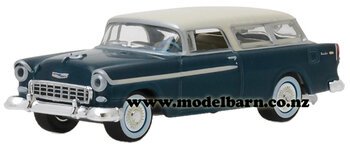 1/64 Chev Nomad Station Wagon (1955, blue & cream)-chevrolet-and-gmc-Model Barn