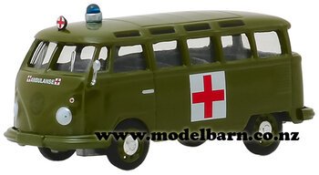 1/64 VW Samba Army Bus Ambulance (1964. green)-volkswagen-Model Barn