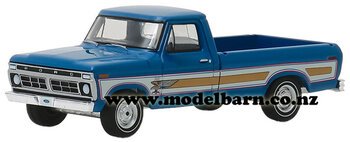 1/64 Ford F-100 Pick-Up (1976, blue & gold)-ford-Model Barn