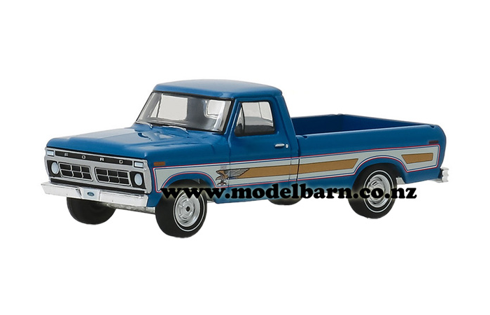 1/64 Ford F-100 Pick-Up (1976, blue & gold)