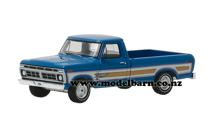 1/64 Ford F-100 Pick-Up (1976, blue & gold)