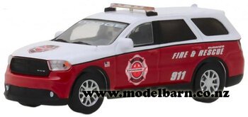 1/64 Dodge Durango (2017, red & white) "Fire & Rescue"-dodge,-ram-and-srt-Model Barn