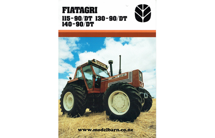 Fiat 115-90 DT, 130-90 DT & 140-90 DT Tractors Sales Brochure