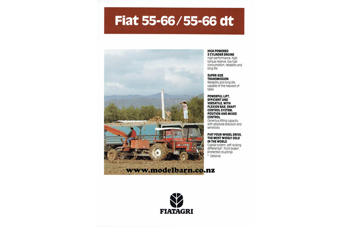 Fiat 55-66 & 55-66 DT Tractors Sales Brochure