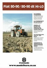 Fiat 80-90 & 80-90 DT Hi-Lo Tractors Sales Brochure-fiat,-fiatagri.-laverda-Model Barn