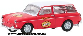 1/64 VW Squareback Station Wagon (1965, red) "Pennzoil"-volkswagen-Model Barn