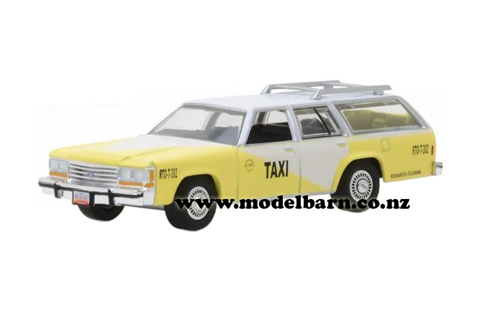 1/64 Ford LTD Crown Victoria SW Mexico Taxi (1988, yellow)