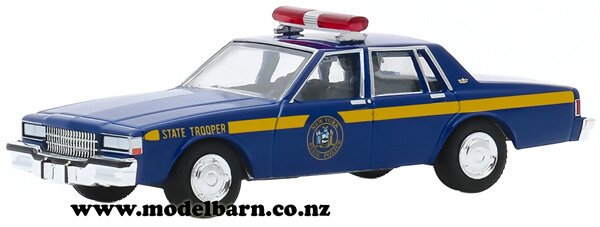 1/64 Chev Caprice Police Car (1990, blue) 