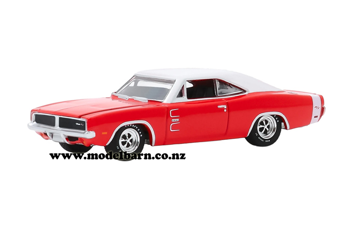 1/64 Dodge Charger (1969, red & white)