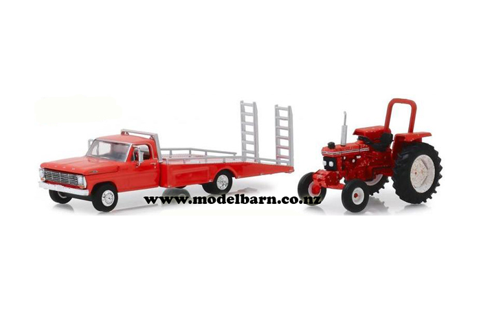1/64 Ford F-350 Truck (1969) & 1/64 Ford 5610 Tractor (1985)