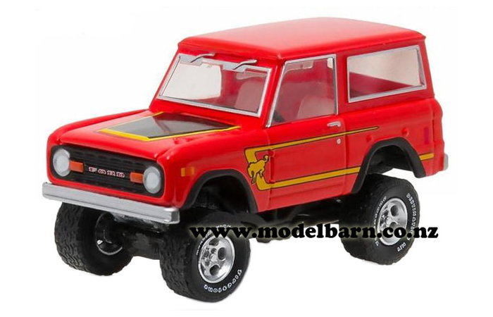 1/64 Ford Bronco 4WD (1977, orange & black)