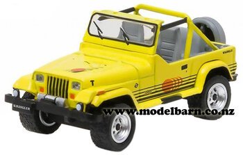 1/64 Jeep Wrangler Islander (1990, yellow)-jeep-Model Barn