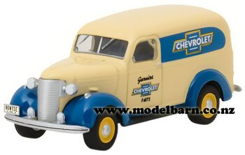 1/64 Chev Panel Van (1939, yellow & blue) "Chevrolet"-chevrolet-and-gmc-Model Barn