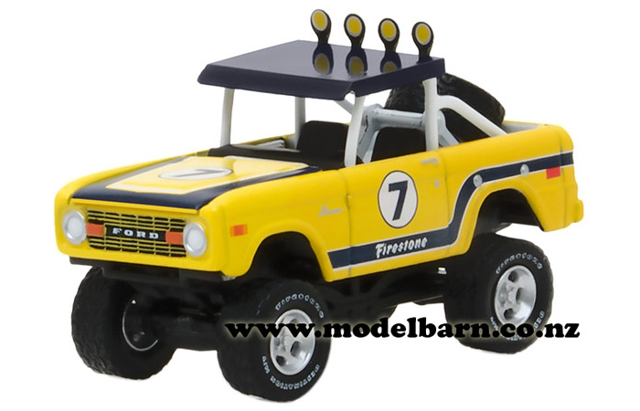 1/64 Ford Bronco Baja (1972, yellow & blue)