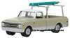 1/64 Chev C10 Pick-Up with Ladder (1970, olive & white)