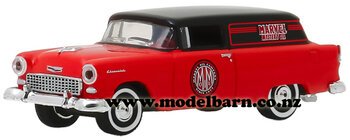 1/64 Chev Panel Van (1955, red & black) "Marvel Mystery Oli"-chevrolet-and-gmc-Model Barn