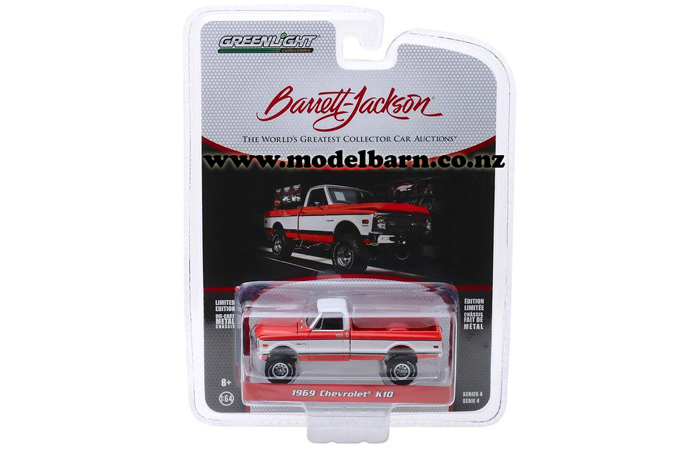 1/64 Chev K10 4WD Pick-Up (1969, red & white)