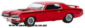 1/64 Mercury Cougar Eliminator (1970, red & black)-mercury-Model Barn