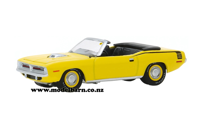 1/64 Plymouth Hemi Cuda Convertible (1970, yellow)