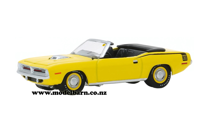 1/64 Plymouth Hemi Cuda Convertible (1970, yellow)