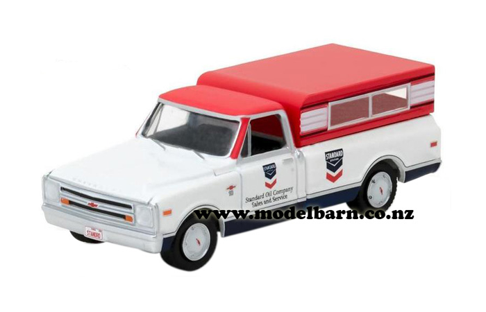 1/64 Chev C10 Pick-Up (1968, red & white) "Standard Oil"