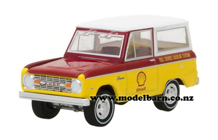 1/64 Ford Bronco (1967, red & yellow) "Shell"
