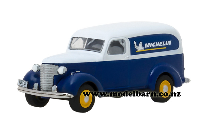 1/64 Chev Panel Van (1939, blue & white) "Michelin"