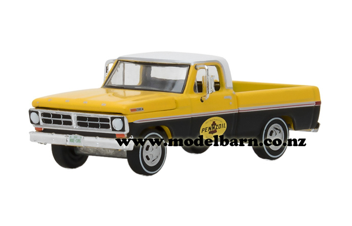 1/64 Ford F-100 Pick-Up (1972, yellow & black) "Penzoil"