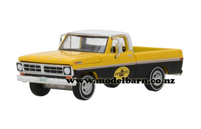 1/64 Ford F-100 Pick-Up (1972, yellow & black) "Penzoil"