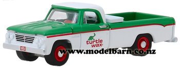 1/64 Dodge D-100 Pick-Up (1962, green & white) "Turtle Wax"-dodge,-ram-and-srt-Model Barn