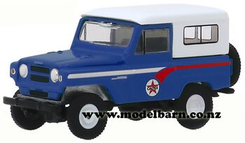 1/64 Nissan Patrol (1964, blue & white) "Caltex"-nissan-and-datsun-Model Barn
